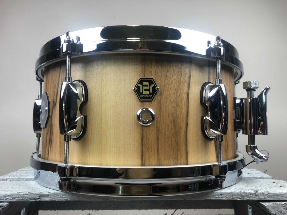 MK-Drums - Custom Stave Snare 12” x 6,5” - Walnut - Werbel Klepkowy