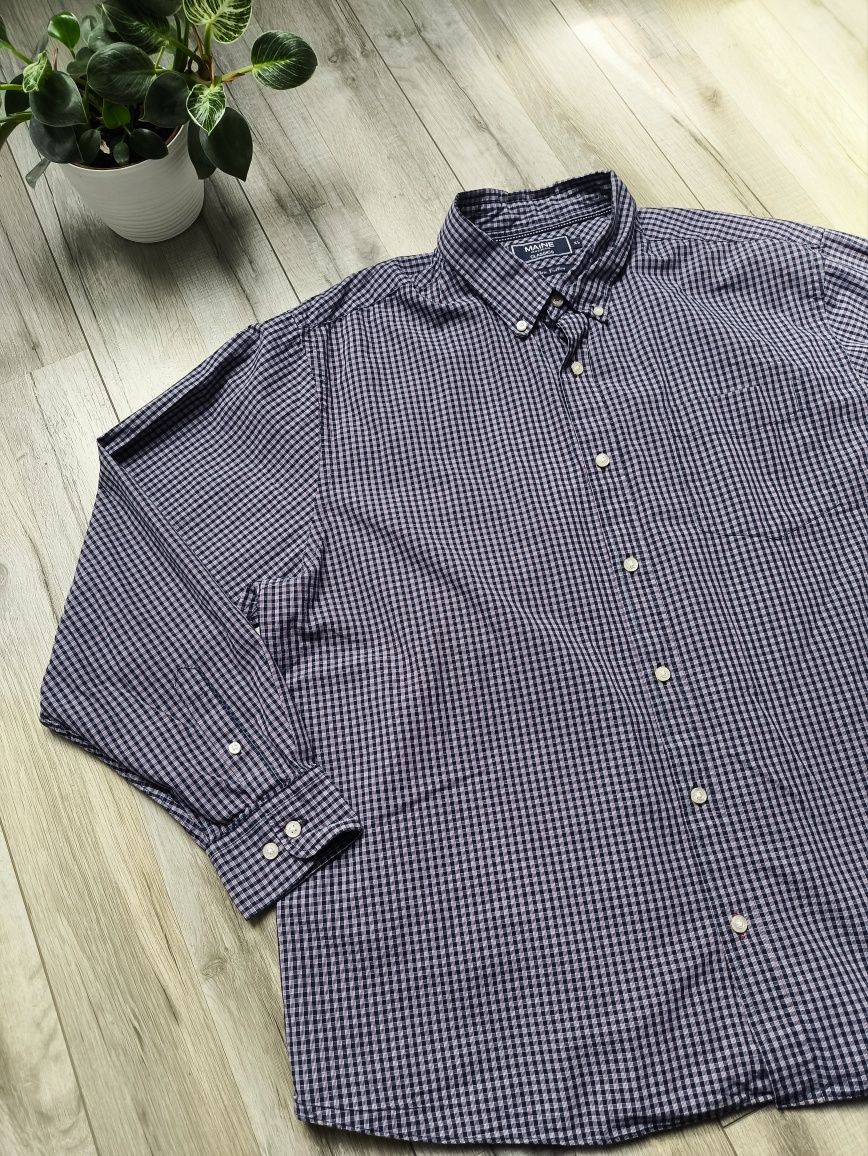 elegancka koszula w kratę wysokiej jakości premium męska