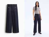 Spodnie dżinsowe 36 nowa kol Wide High Ankle Jeans niebieskie PROMOCJA