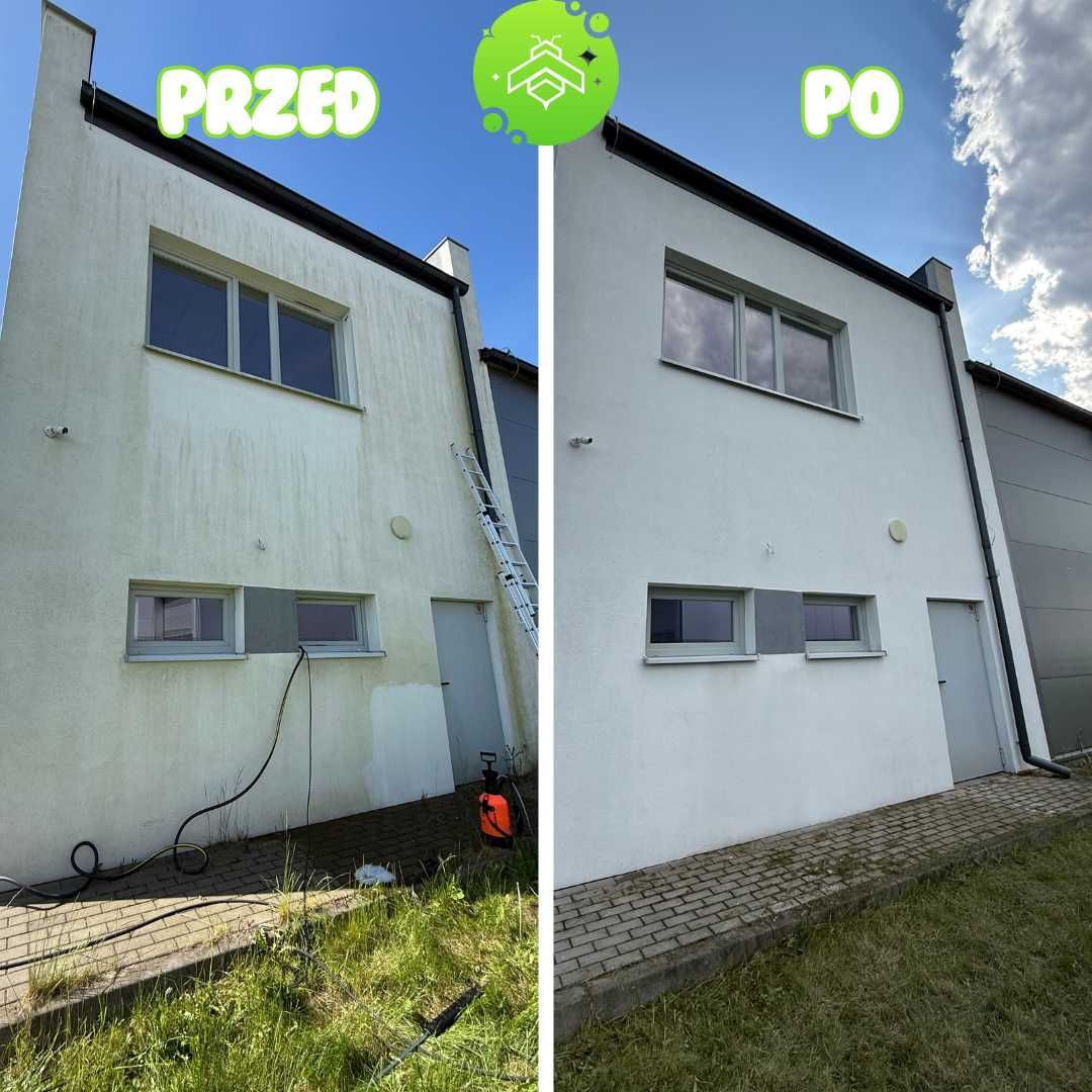 Mycie elewacji/kostki brukowej/dachów (fasady, podjazdy, tarasy itd.)