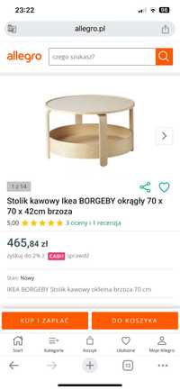 Stolik kawowy BORGEBY