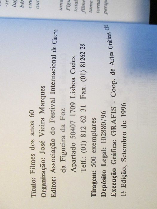 Filmes dos Anos 60 - Festival de Cinema da Figueira da Foz