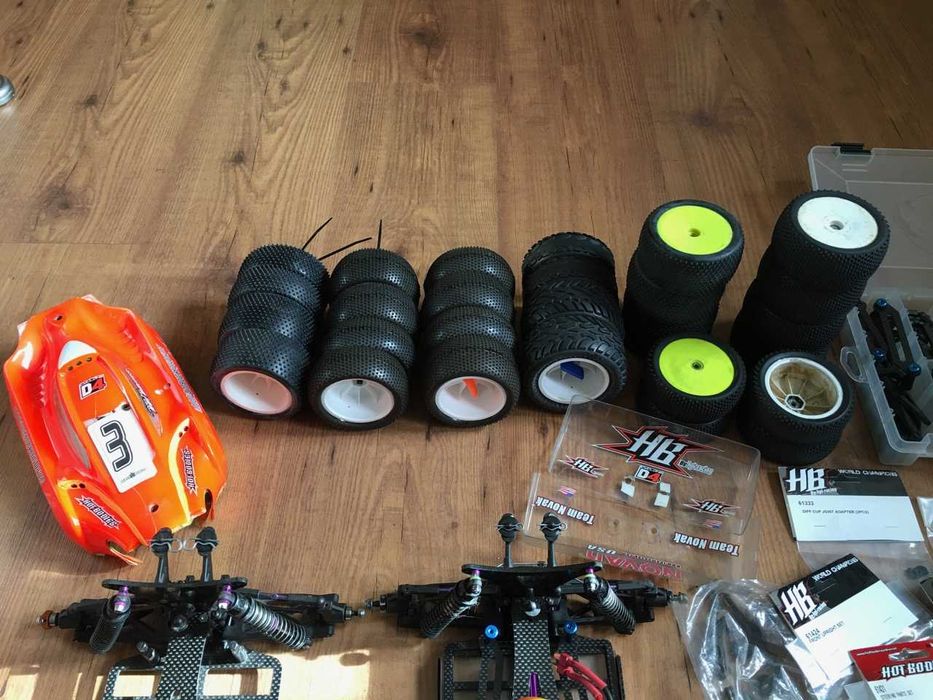 RC carro 1:10 Scale Buggy HotBodies (HPi) Cyclone D4 4x4 2*Chassis!!