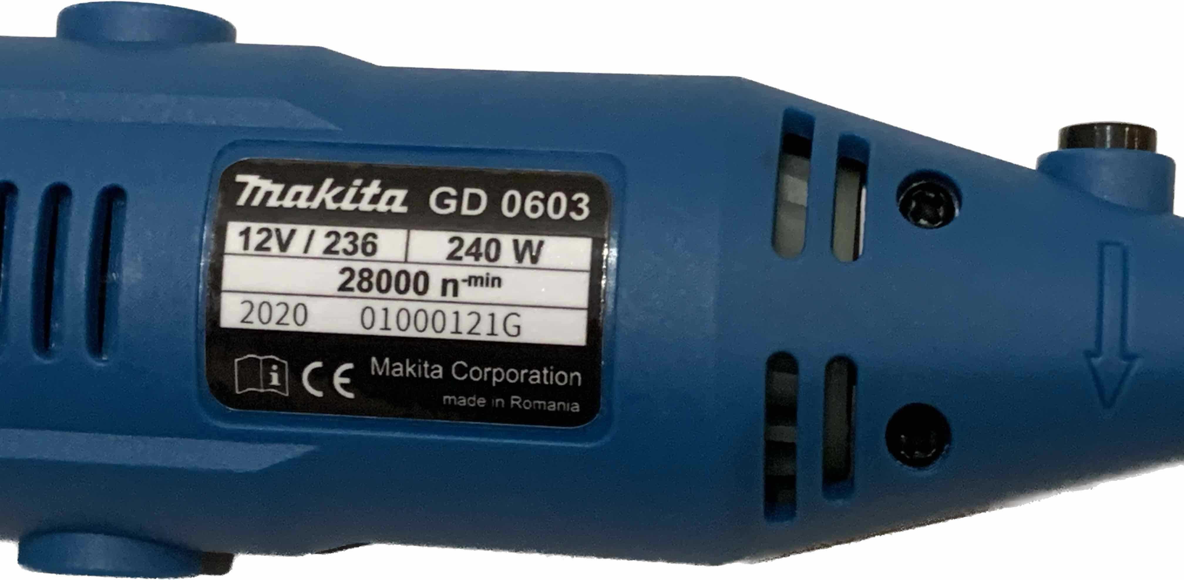 (ДОСТАВКА 0 ГРН) Гравер Makita GD0603 (Румунія, 2 гравера +236насадок)