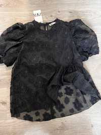 Блуза ZARA чорний гіпюр