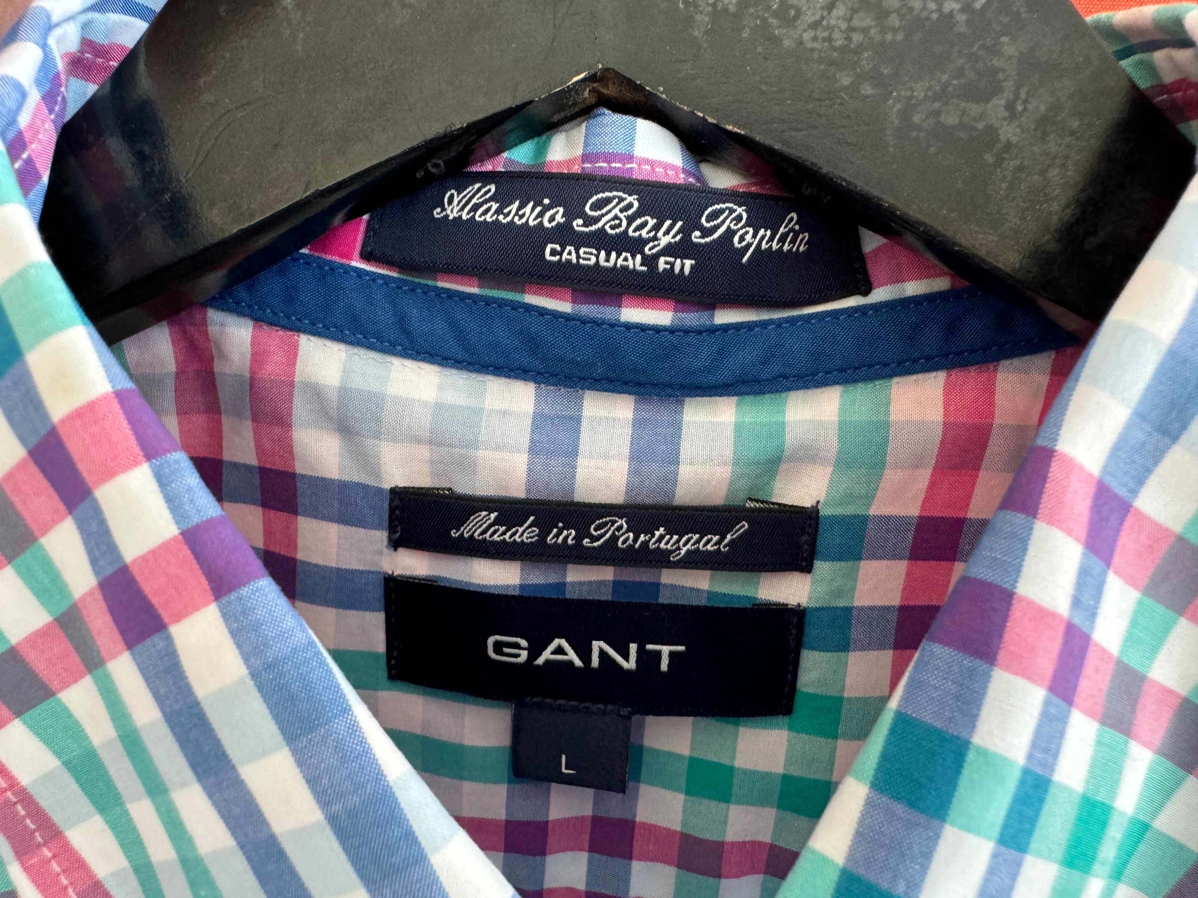 Gant Оригінал чоловіча сорочка рубашка з коротким рукавом розмір L XL