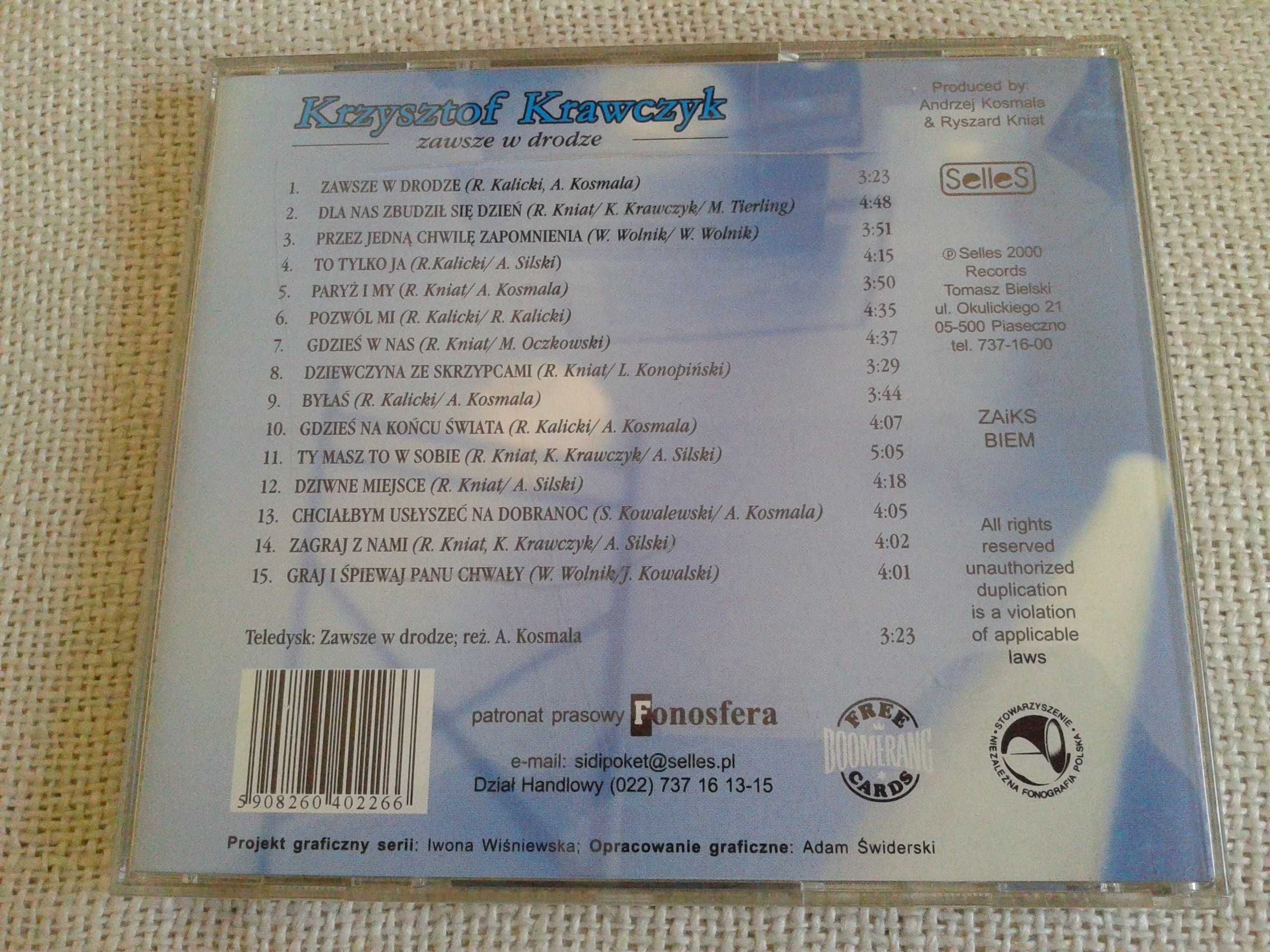 Krzysztof Krawczyk – Zawsze W Drodze  CD