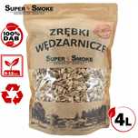 Zrębki Wędzarnicze Super Smoke DĄB KL-10 (9-12mm) Large 4L Kraft