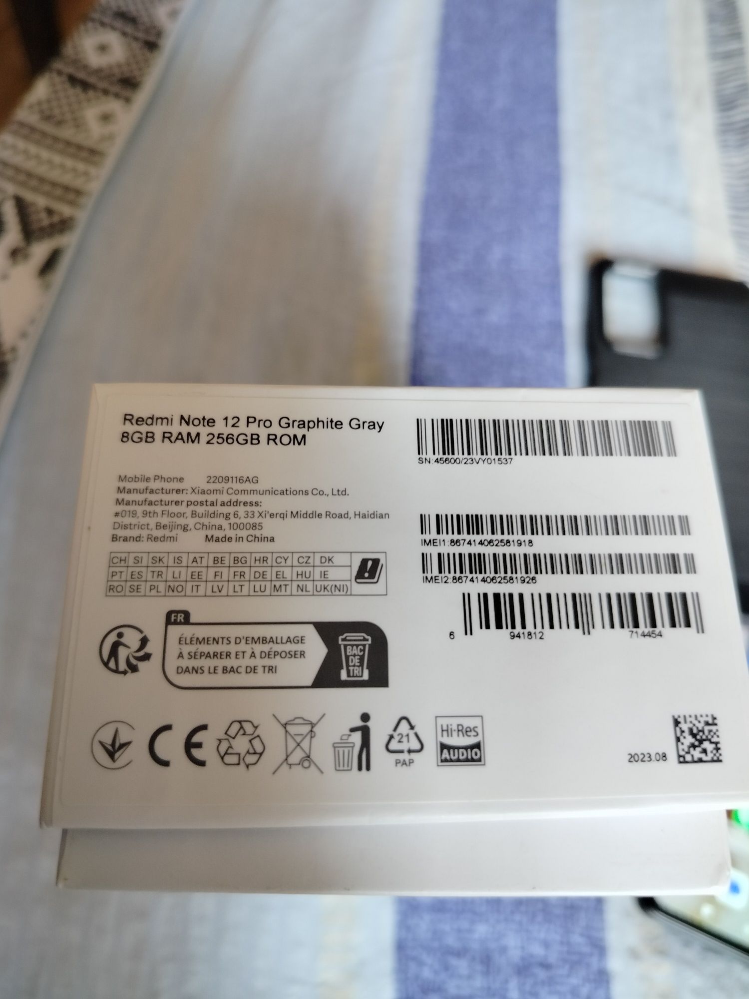 Redmi note 12 pro 8/256 Snapdragon