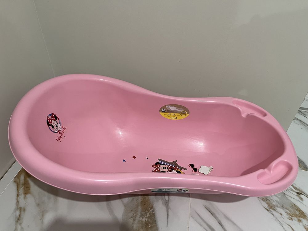 Дитяча ванночка Keeeper зі сливом Minnie Рожева 84 см