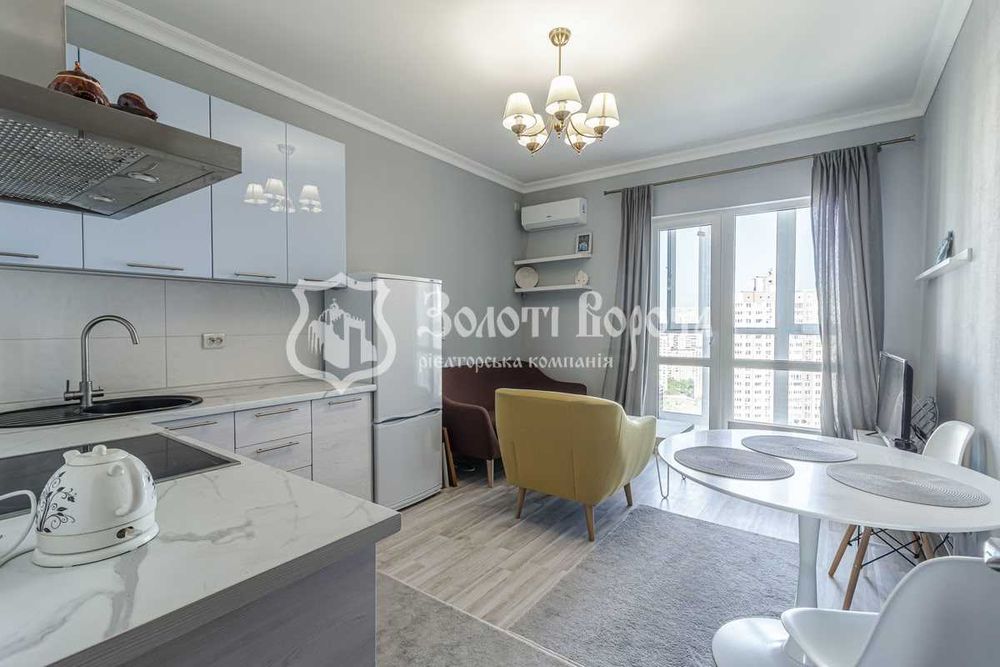Квартира, 1к. Євроремонт. Ревуцького, 54б, Позняки, Дарницький район