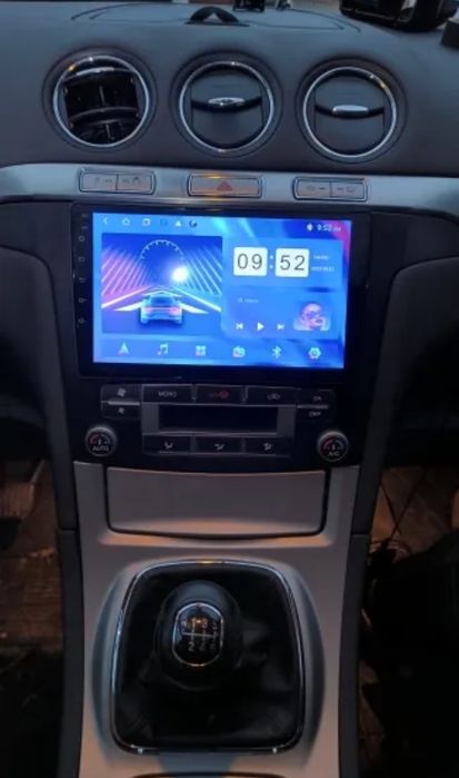 Rádio Android 13 com GPS Ford Focus, S-Max, Mondeo, Galaxy (Novo)