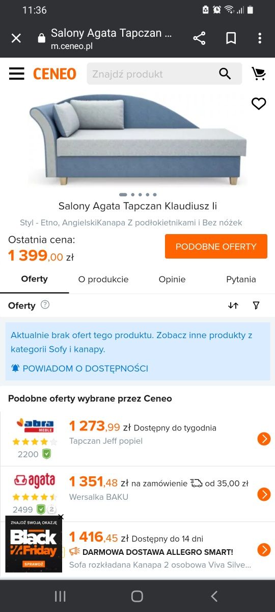 Tapczan  Klaudiusz Agata meble pojemnik na pościel