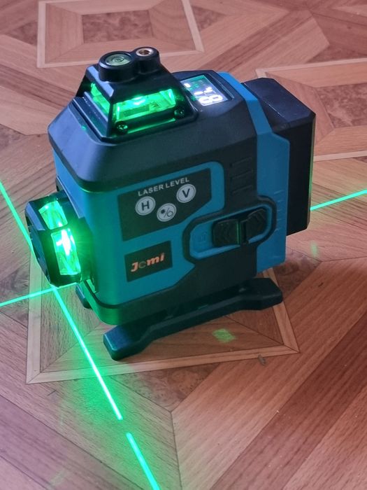 Laser krzyżowy 360 zielona wiązka