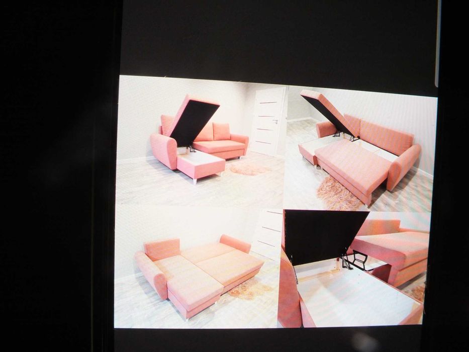 Narożnik z funkcją spania roczny mało używany