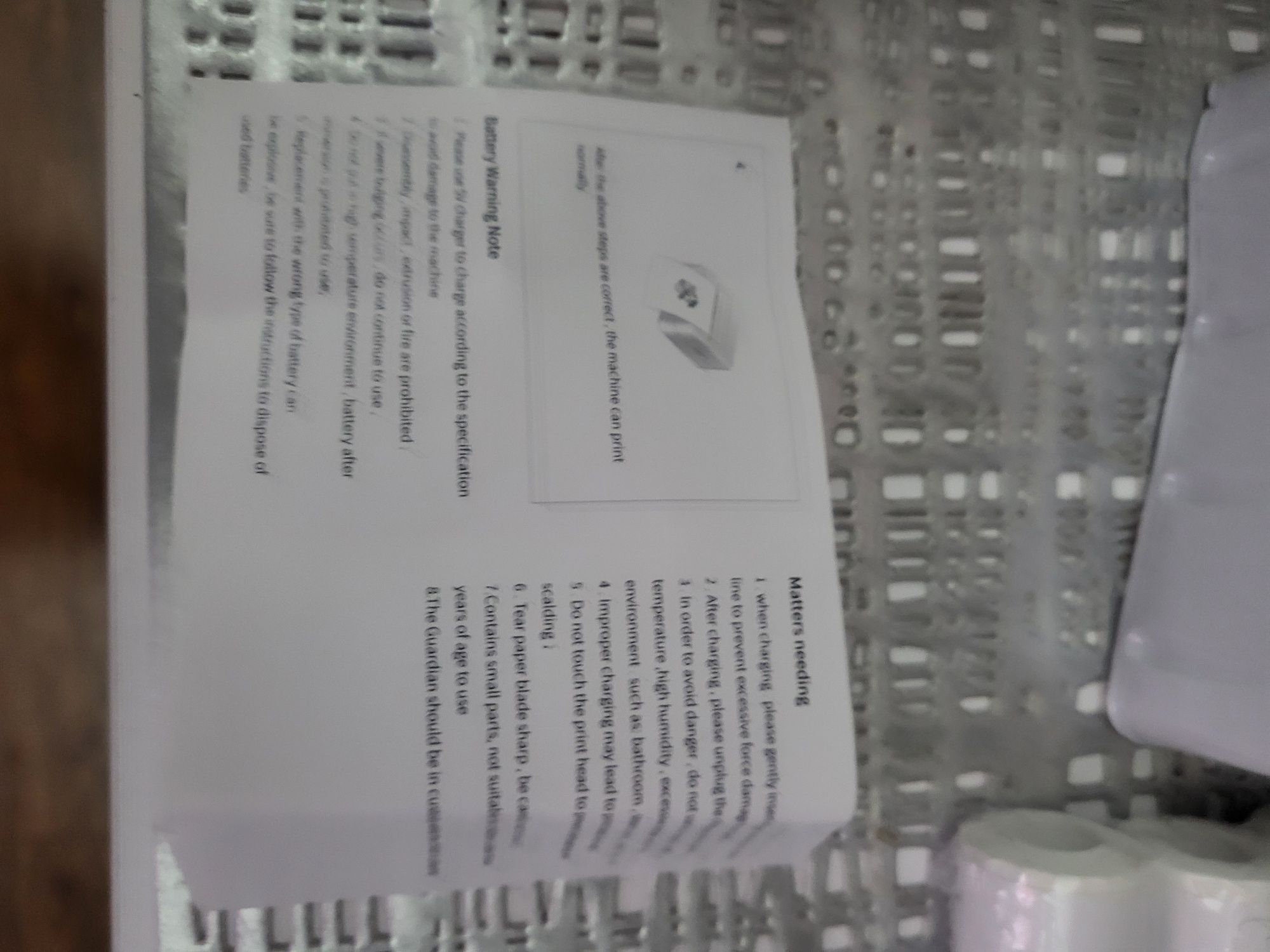 Mini drukarka Mini Portable Printer  jak nowa
