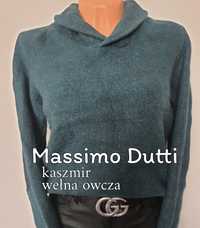 Sweterek butelkowa zieleń Massimo Dutti