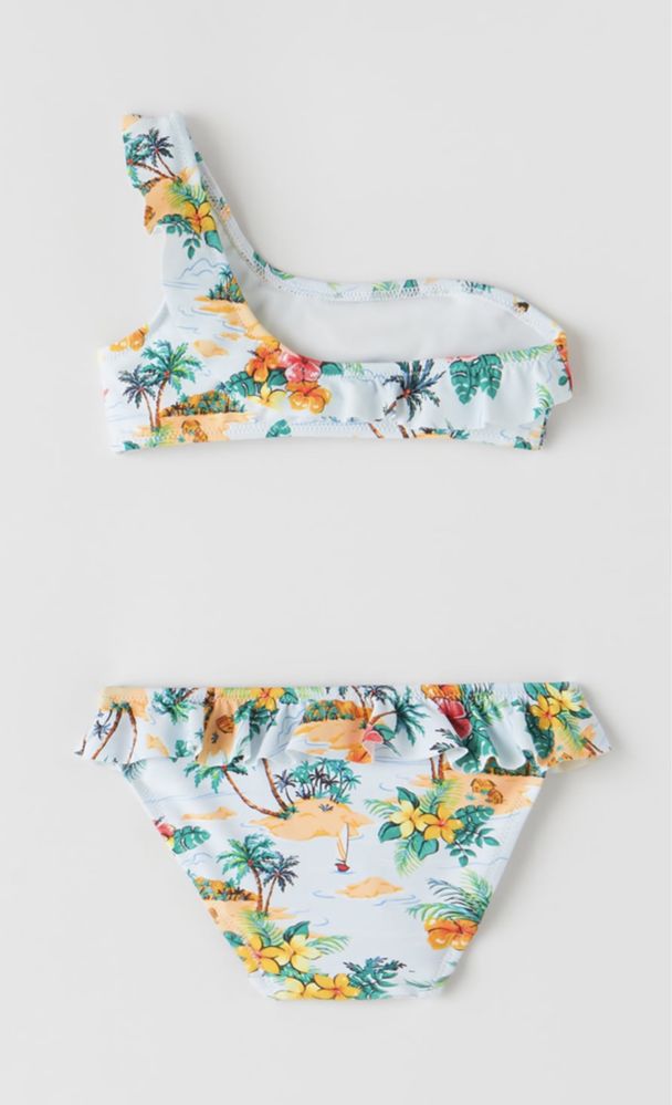 ZARA bikini kwiaty tropiki