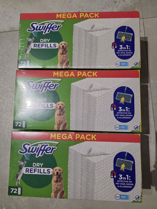 Wkłady do mopa Swiffer 3x72 sztuki