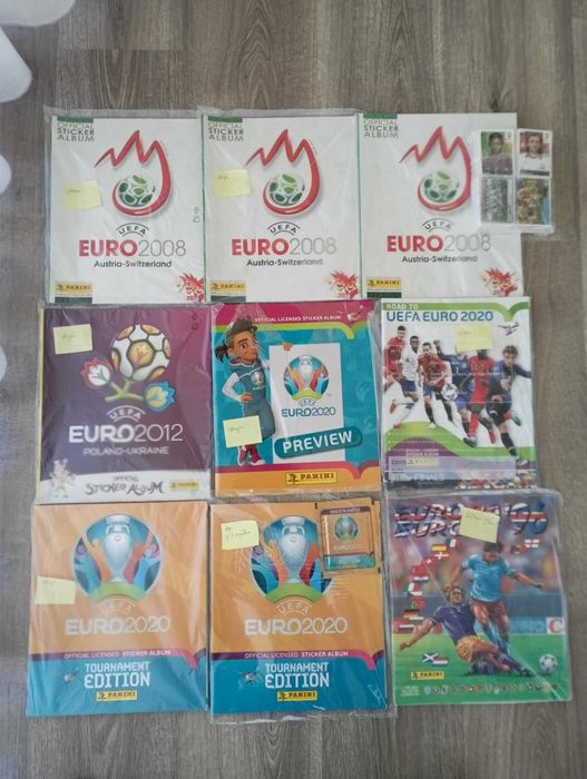 Cadernetas Futebol Mundial, Euro, Champions