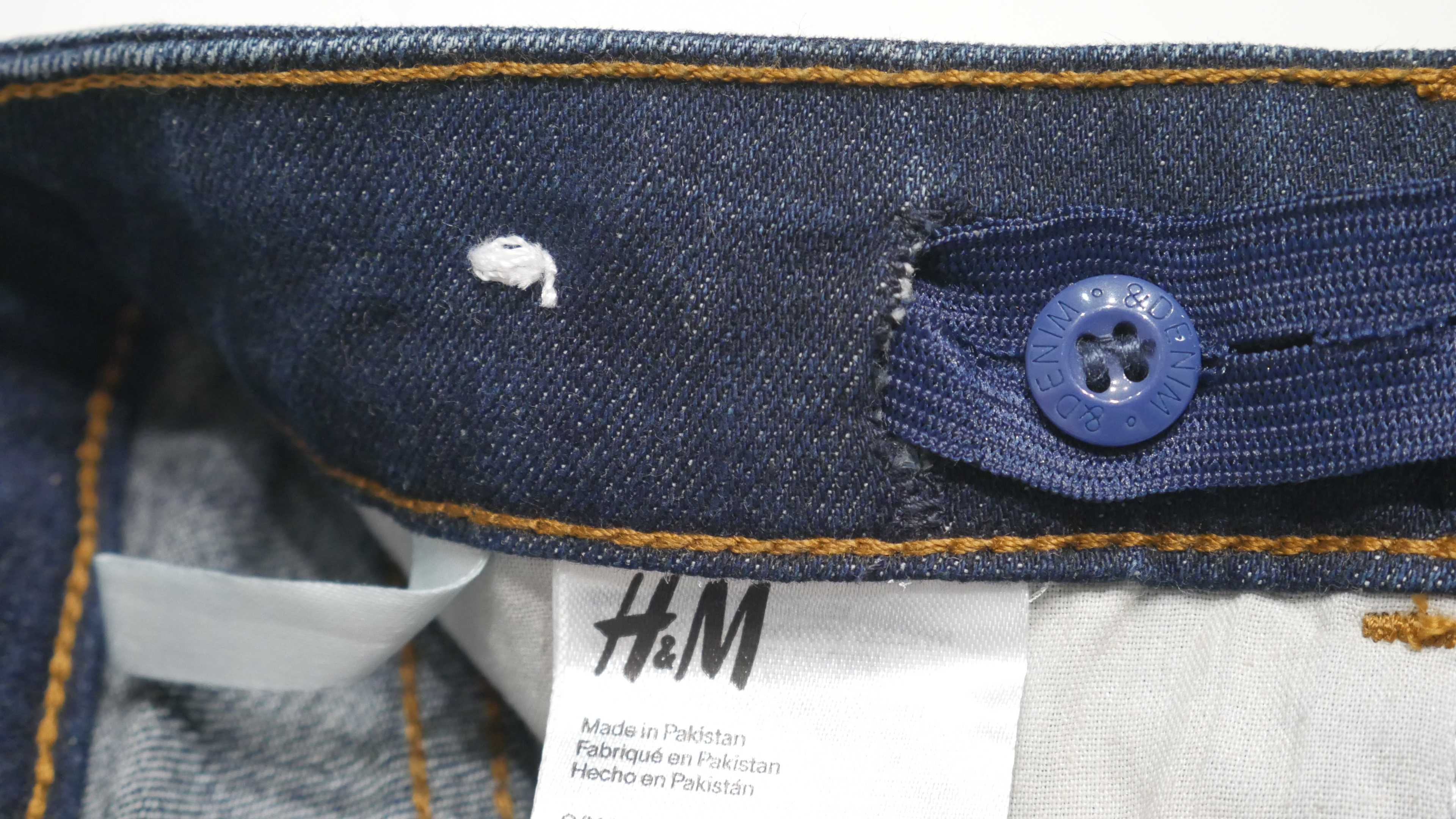 Spodnie Jeansy H&M 158 cm 12-13 Lat Granatowe