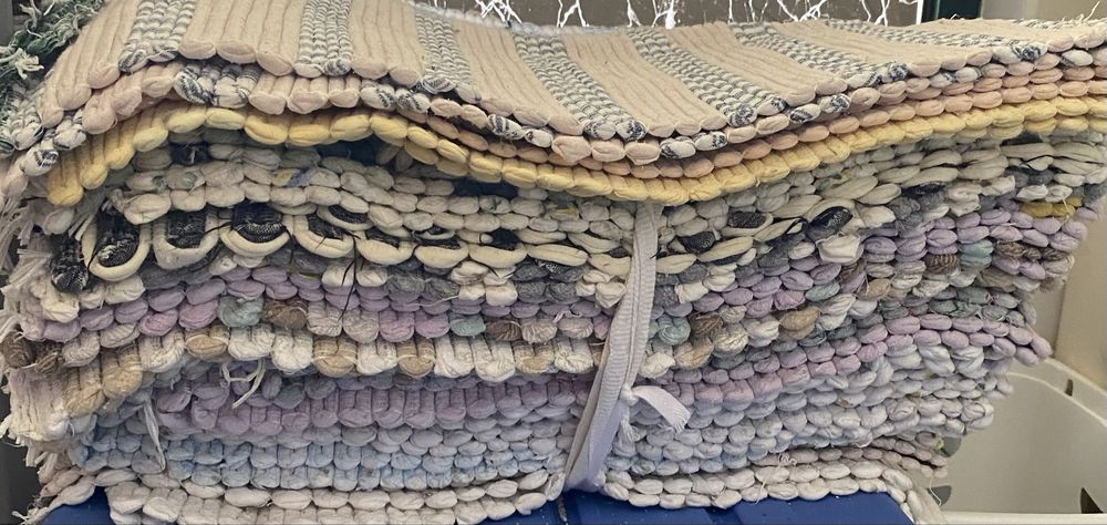 Lote 24 tapetes #handmade varias cores