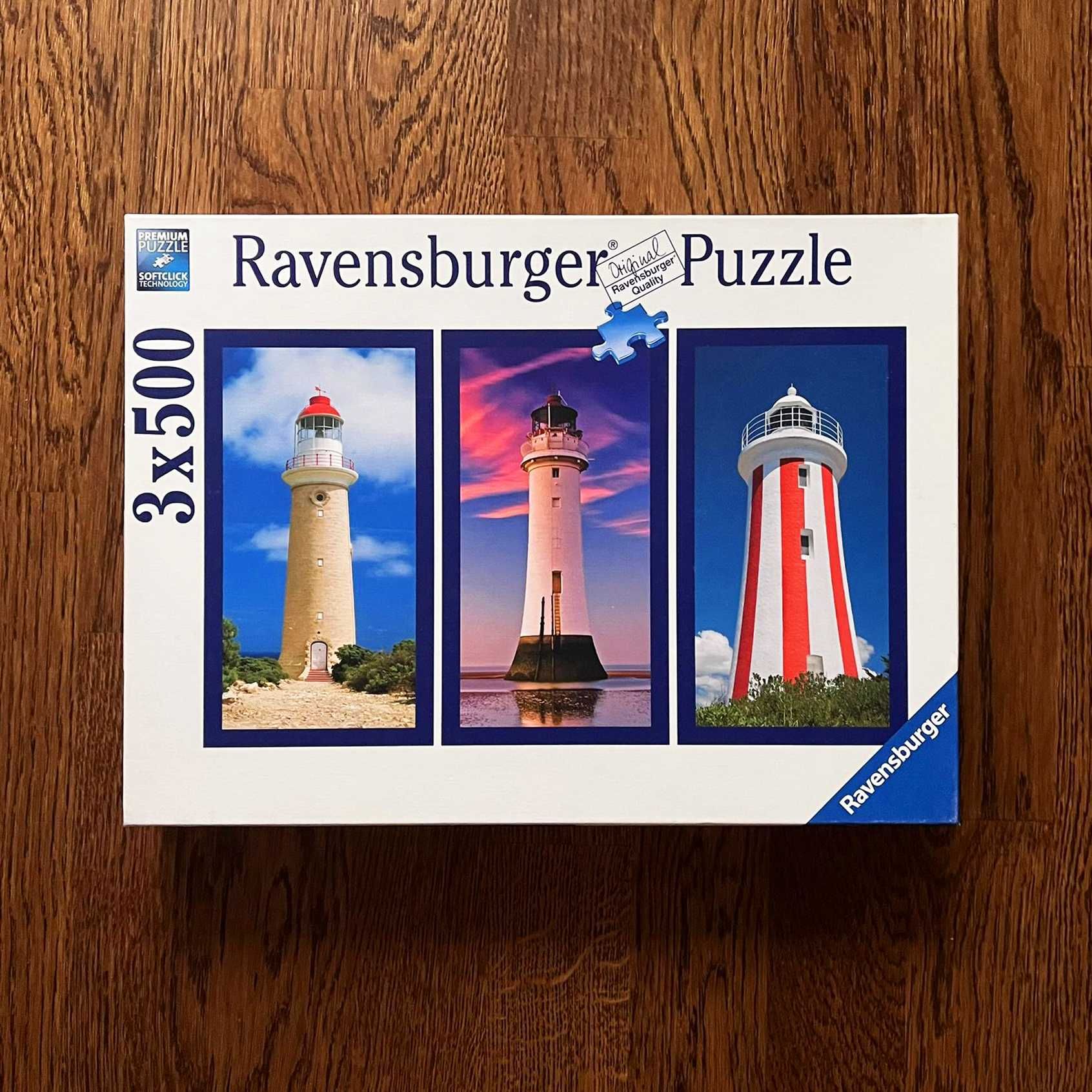 Пазл Ravensburger Маяк на 3*500 елементів (1500 штук). Комплект