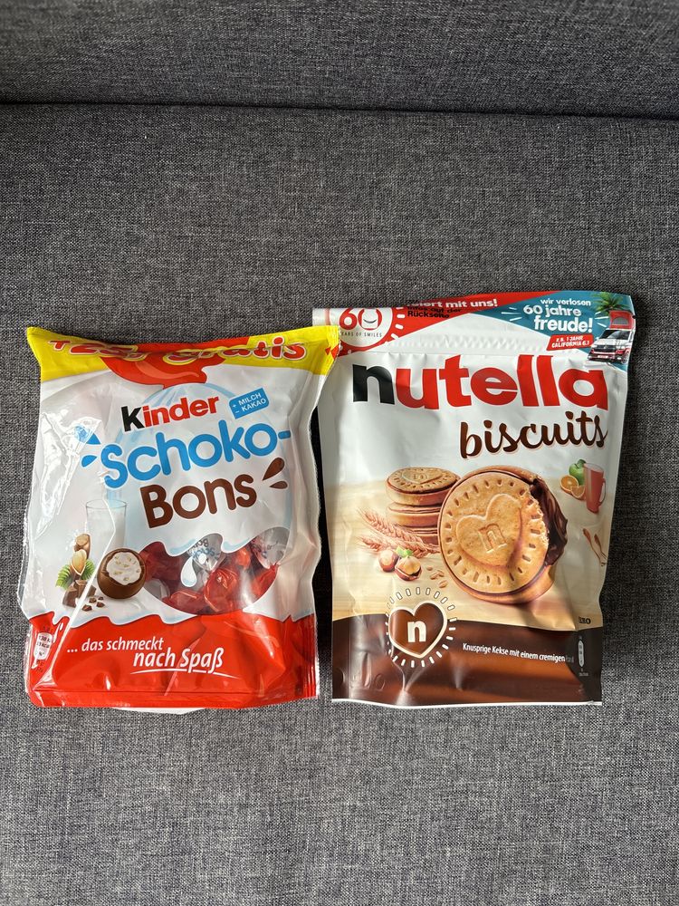 Zesyaw Kinder SchokoBons i Nutella  Biscuits