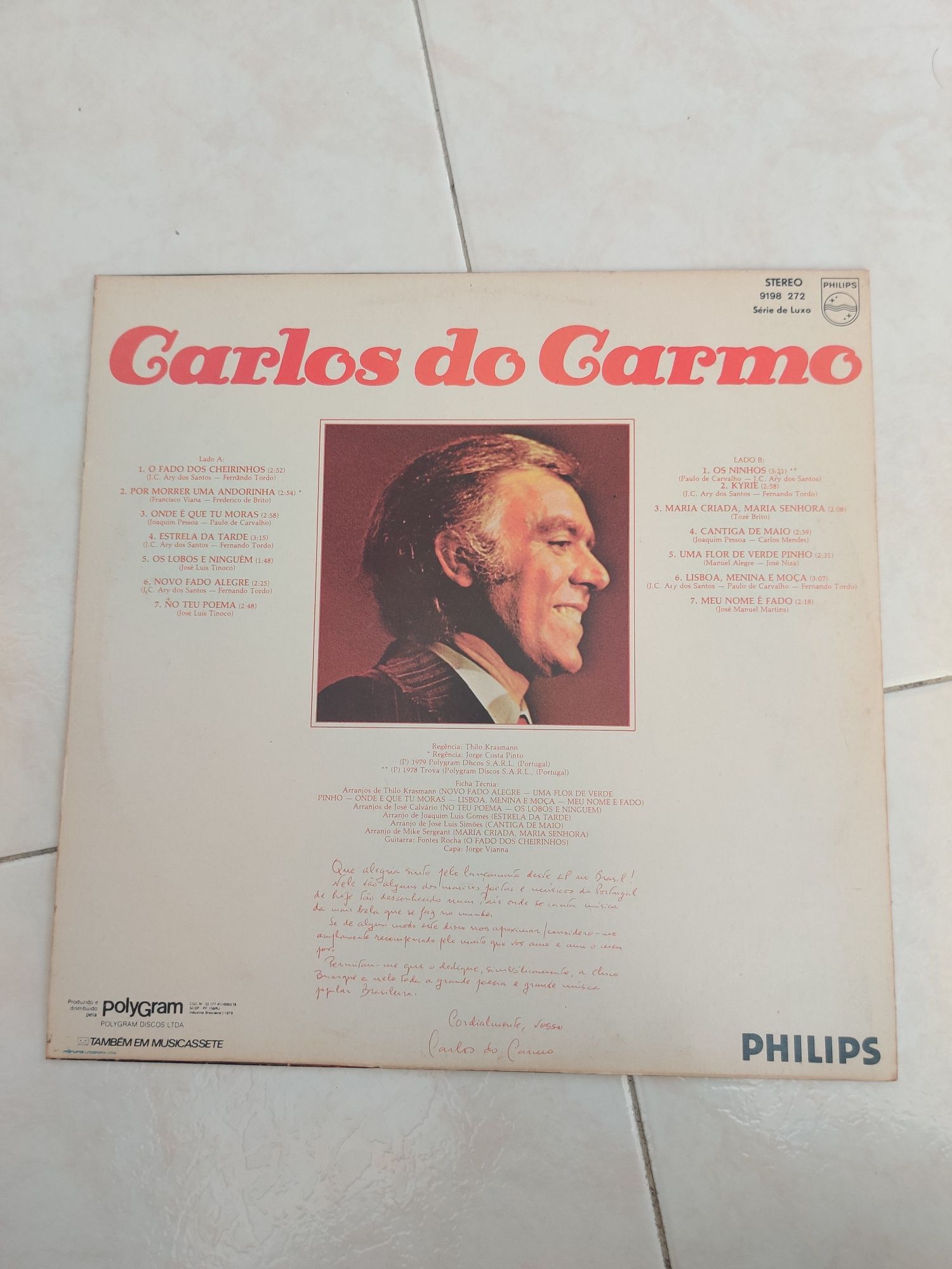 Vinil Carlos do Carmo