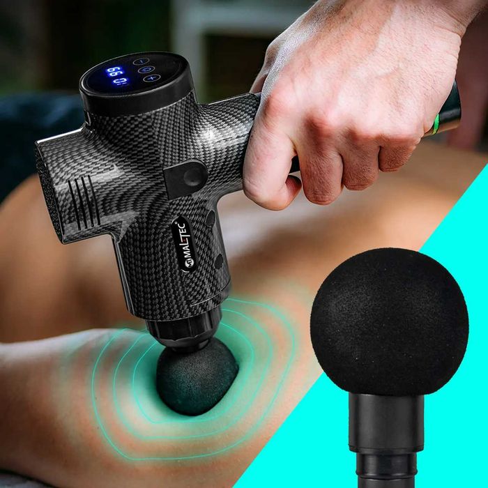 Електромасажер, вібромасажер 7 в 1 + додатковий охолодний наконечник