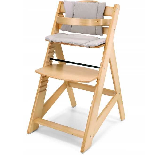 Krzesło do karmienia dzieci WOODY Moby-System – drewniane, solidne