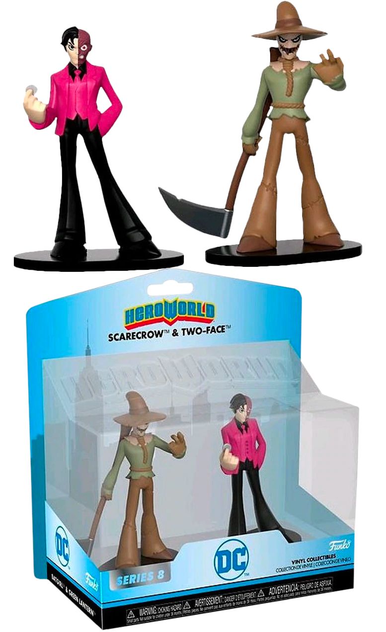 FUNKO Heroworld 2pak Scarecrow & Two Face