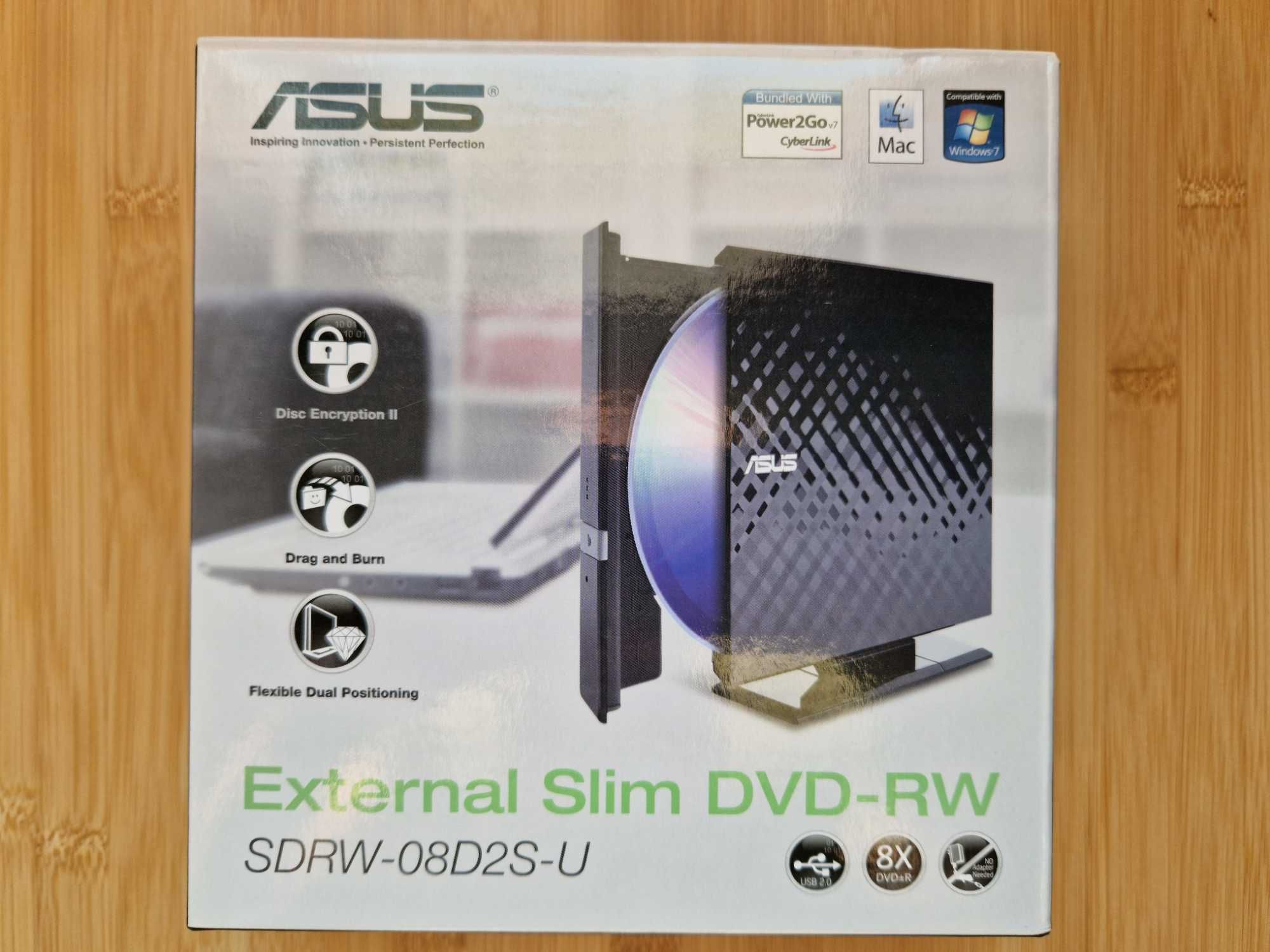 Оптичний привід Asus DVD±R/RW USB 2.0 SDRW-08D2S-U LITE Black External