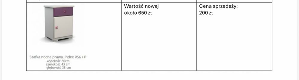 Szafka nocna Sośno Meble Vinci Roso