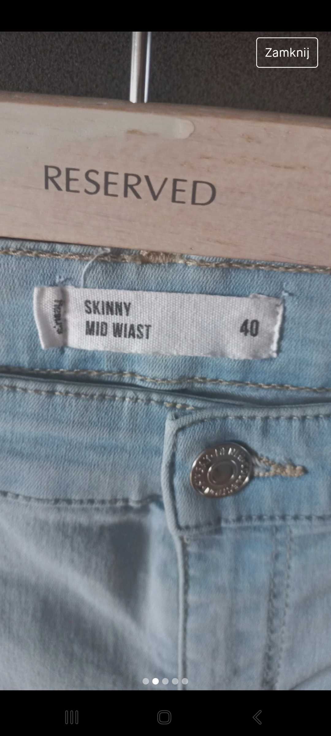 Spodnie jeansy damskie Sinsay rozmiar L 40