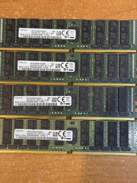 Серверная память Samsung 64Gb 4DRx4 DDR4 PC4-21300 - 2666V ECC REG