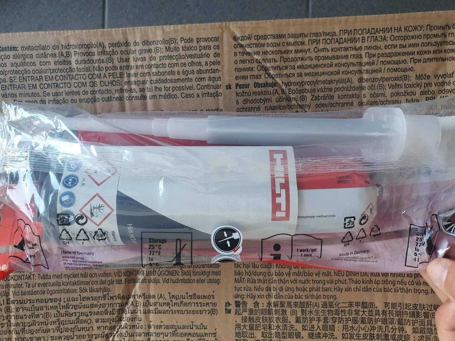 Kotwa chemiczna Hilti HIT-HY 200-A 500ml żywica dwuskładnikowa klej