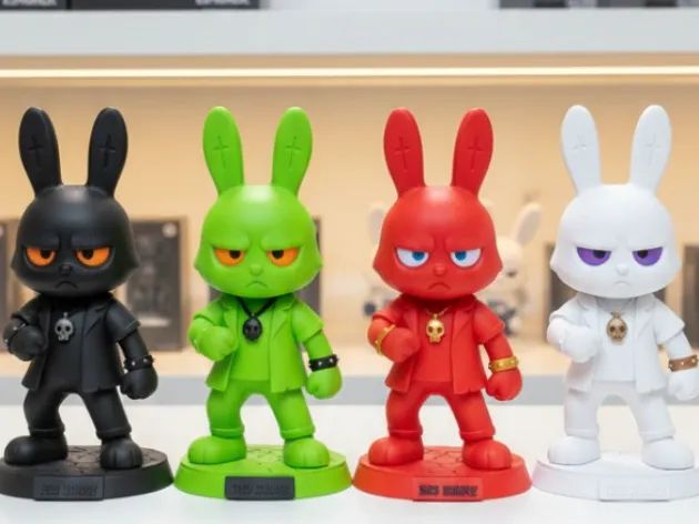 Boneco "Bad Bunny" Elegante Pequeno