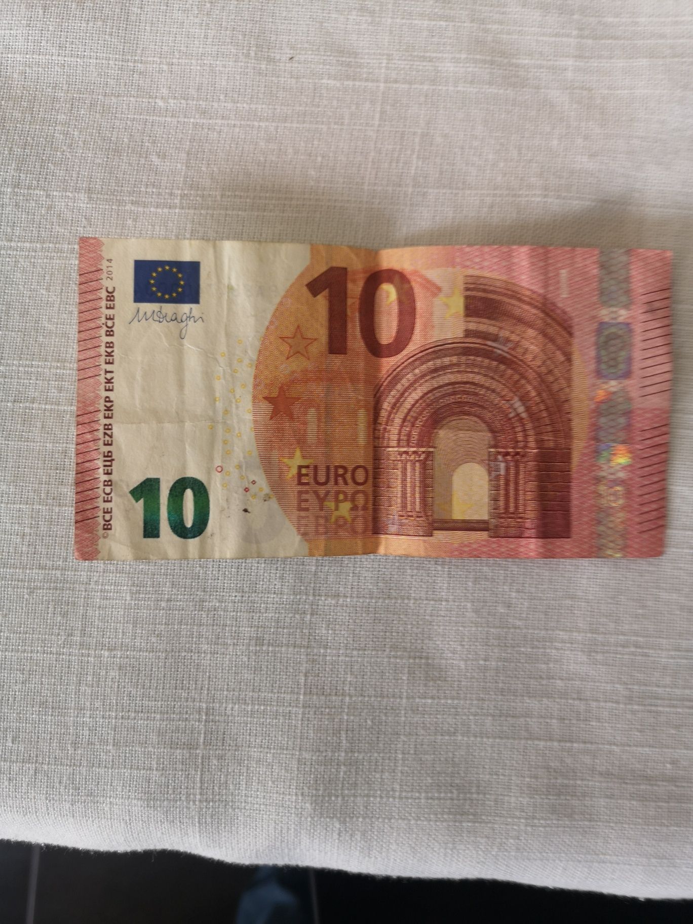 Nota capicua 10 euros