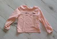 Bluza cienka H&M 110/116 kotek wiosenna