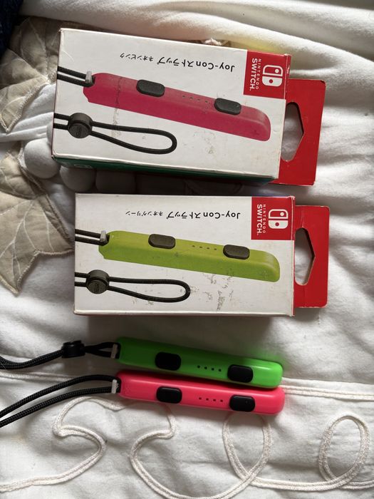 Nintendo Switch Joy-Con Straps Verde e Rosa Oficiais do Japão