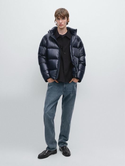 Мужской пуховик Massimo Dutti (перо)