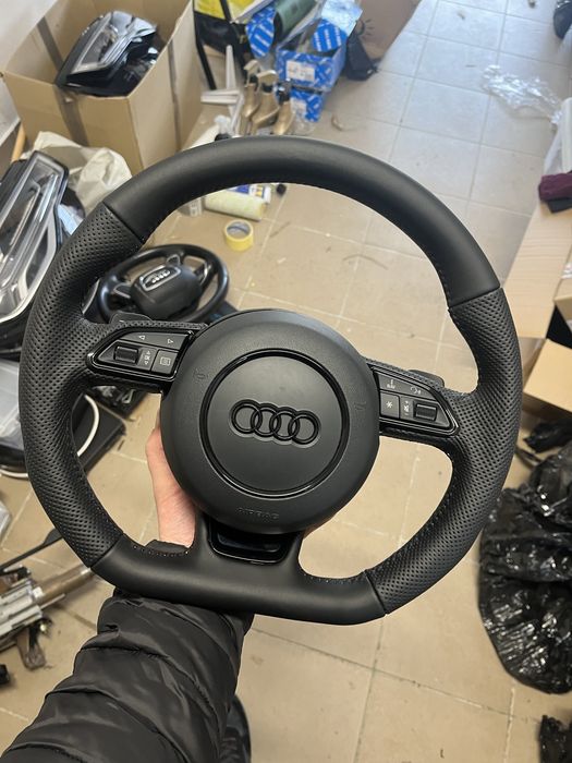 Kierownica Scieta S-line Audi A6 C7 A7 komplet poduszka A4 b8 A5 A3 8V