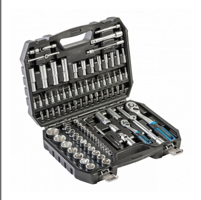 Набір інструментів HÖGERT. 95 елементів 1/2, 1/4. Для автомобіля.