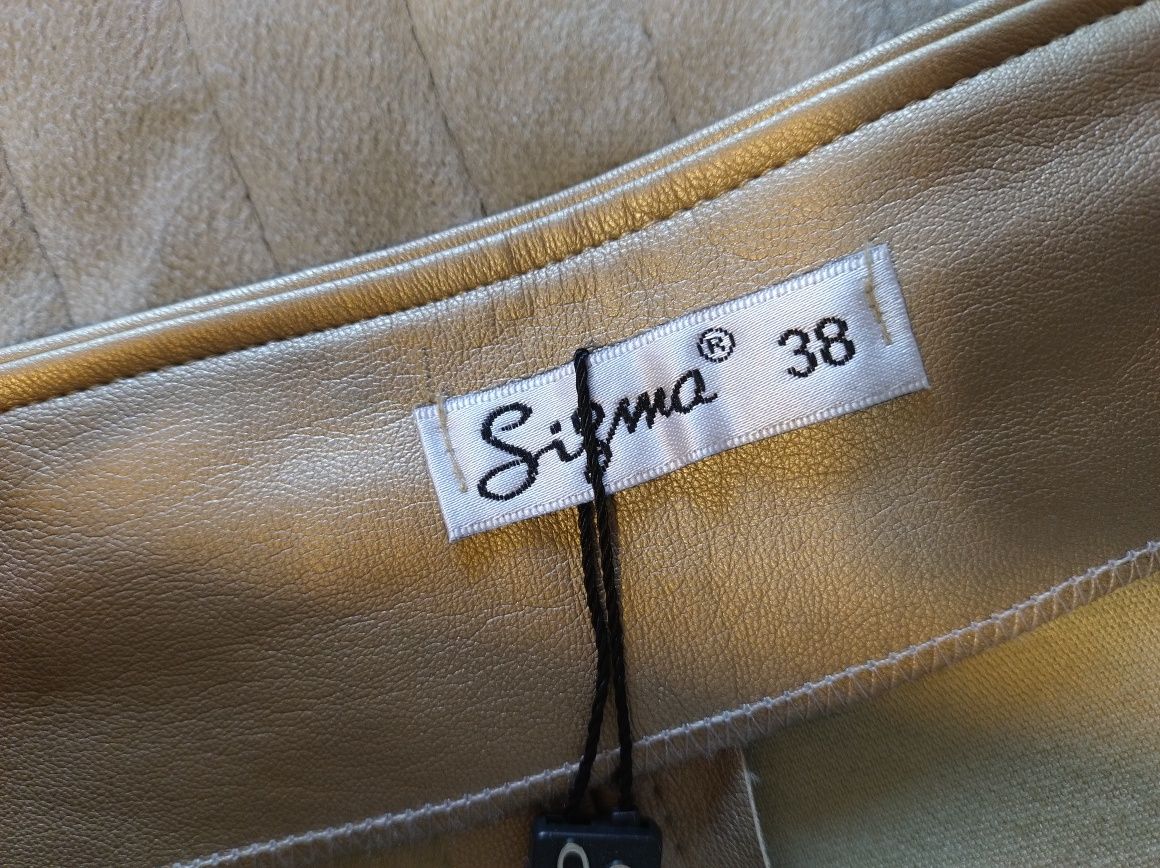 Nowa spódnica Sigma rozmiar 38 kolor złoty