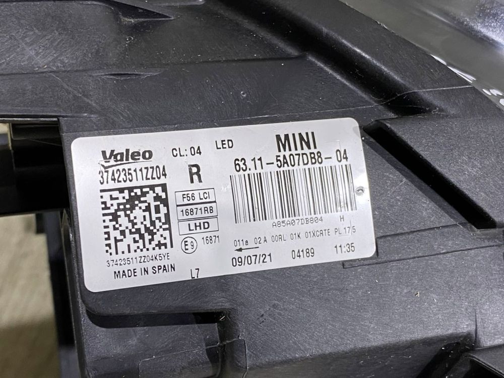 Фара передняя правая Mini F55 F56 LCI ( 2021 2022 2023 2024 г.)