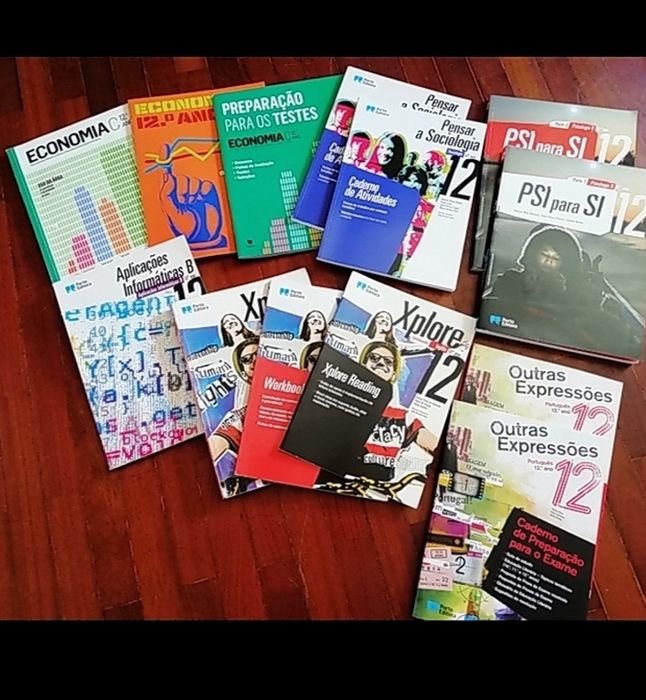 Manuais escolares para 12 ano