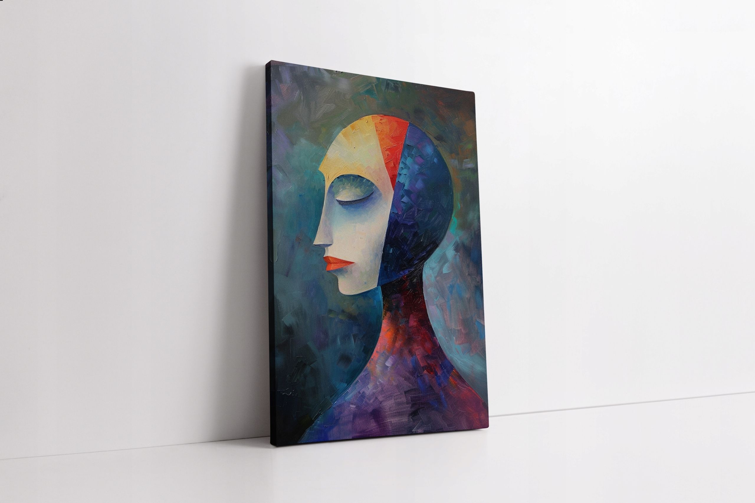 Obraz na płótnie "Abstrakcyjny Portret Kobiety" 40x60 cm