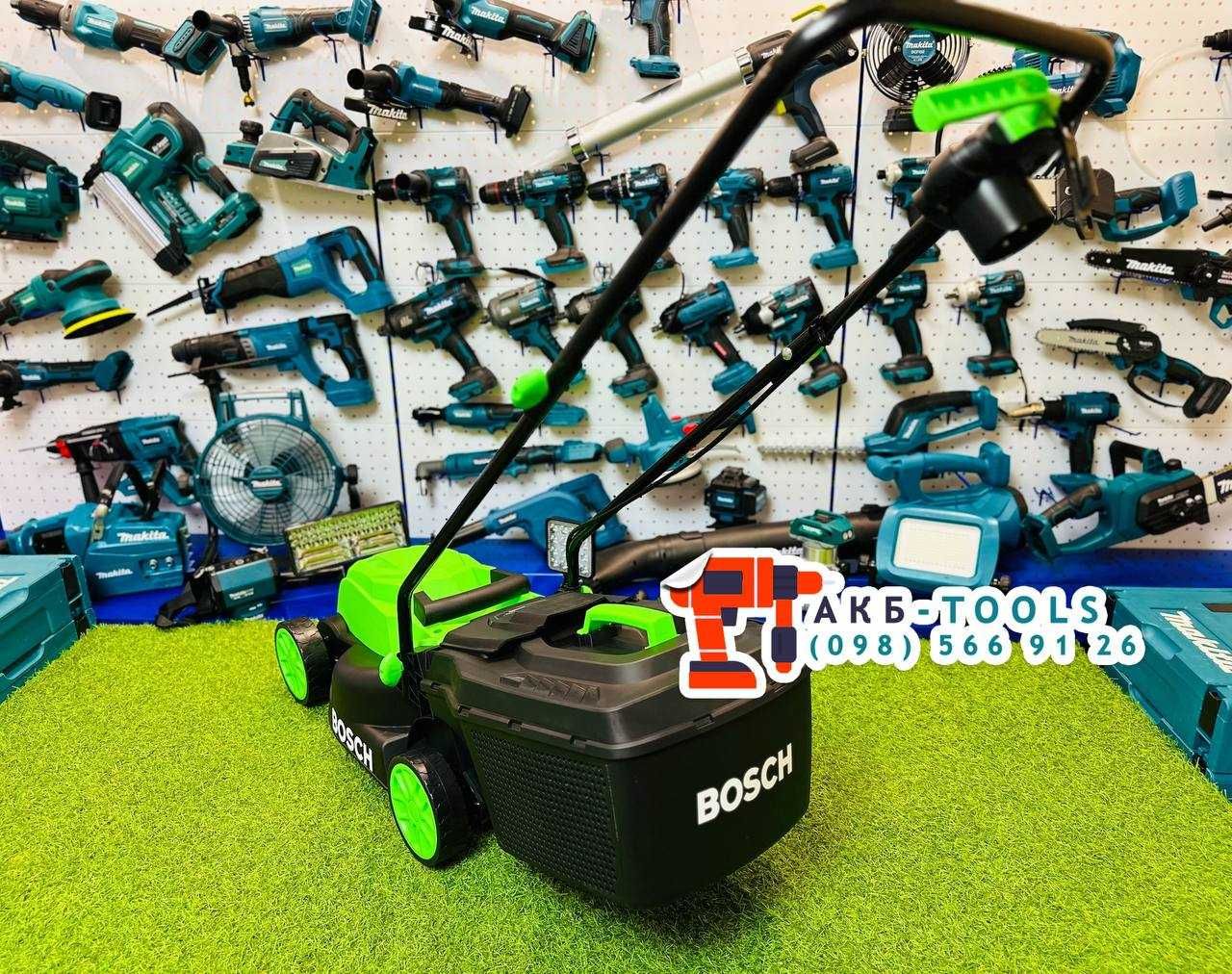 Газонокосілка BOSCH 2000W Газонокосилка Электрическая 35л 33см Косарка