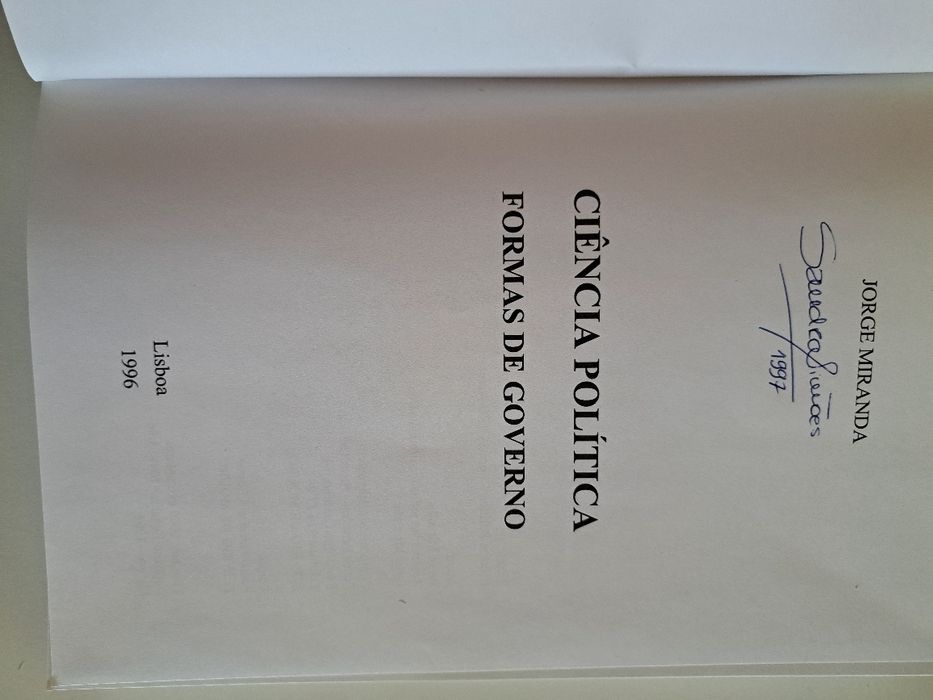 Ciência Política, Formas de Governo de Jorge Miranda